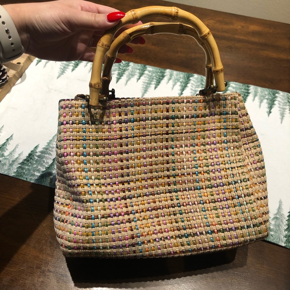 Vintage Fossil Woven Purse